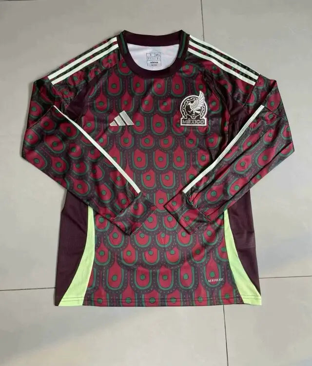 MAILLOT MEXIQUE DOMICILE 2024 VERSION MANCHES LONGUES - Maillot du Monde