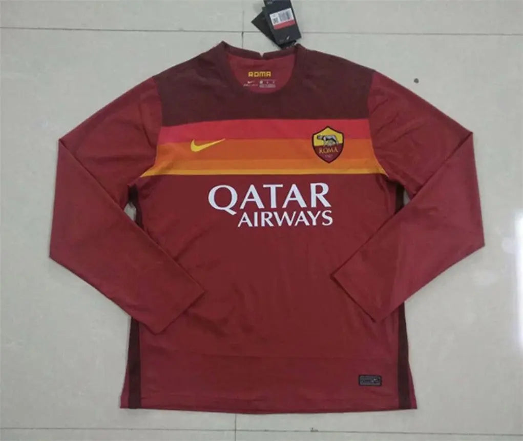 MAILLOT AS ROMA DOMICILE 2020/2021 VERSION MANCHES LONGUES - Maillot du Monde