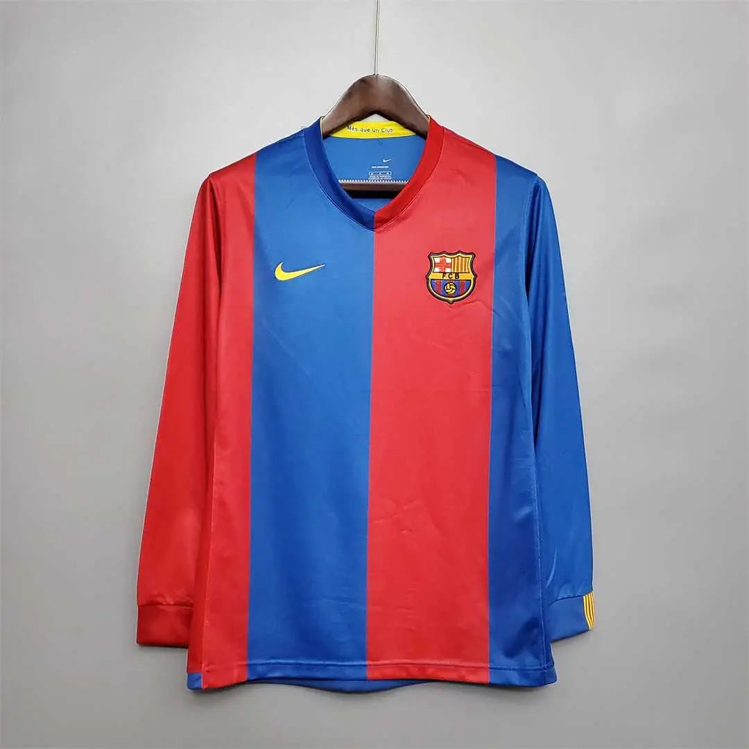 MAILLOT BARCELONE DOMICILE 2006/2007 VERSION MANCHES LONGUES - Maillot du Monde