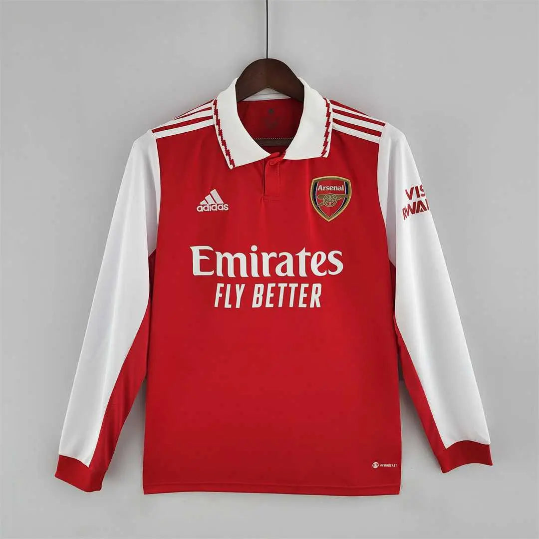 MAILLOT ARSENAL DOMICILE 2022/2023 VERSION MANCHES LONGUES - Maillot du Monde