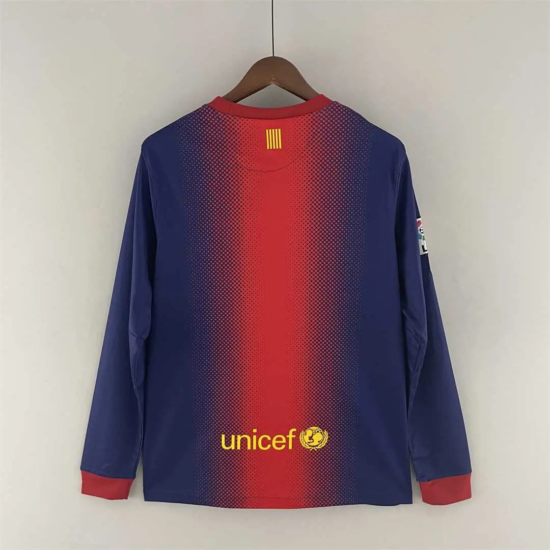 MAILLOT BARCELONE DOMICILE 2012/2013 VERSION MANCHES LONGUES - Maillot du Monde