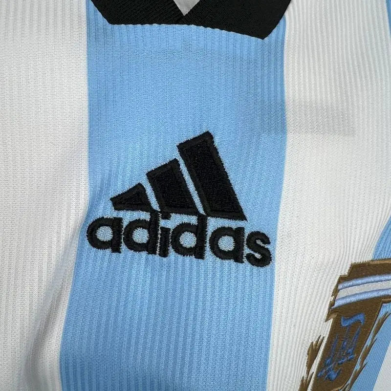 MAILLOT ARGENTINE DOMICILE 1998 VERSION MANCHES LONGUES - Maillot du Monde