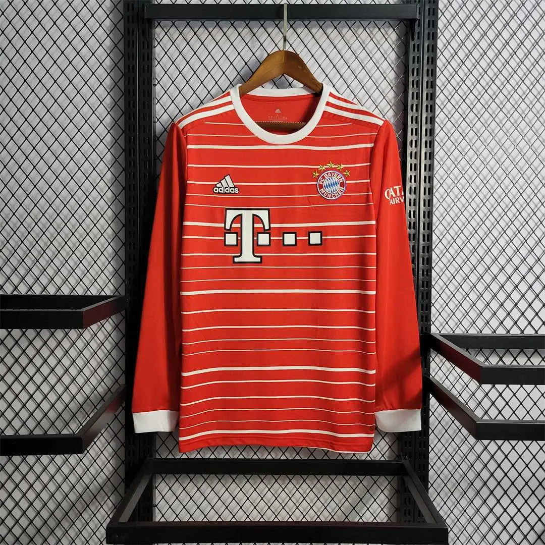 MAILLOT BAYERN MUNICH DOMICILE 2022/2023 VERSION MANCHES LONGUES - Maillot du Monde