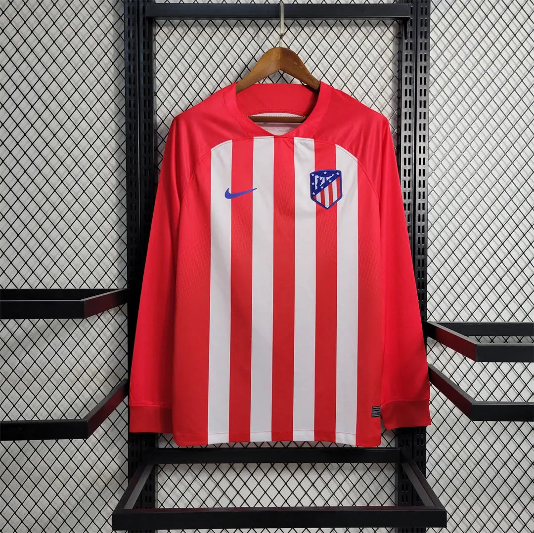 MAILLOT ATLETICO MADRID DOMICILE 2023/2024 VERSION MANCHES LONGUES - Maillot du Monde