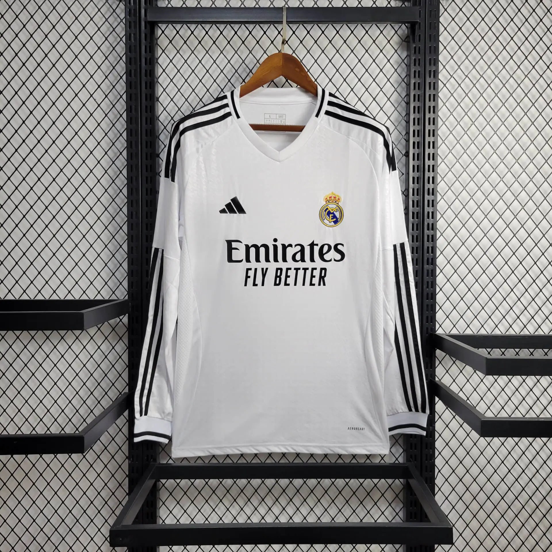 MAILLOT REAL MADRID DOMICILE 2024/2025 VERSION MANCHES LONGUES - Maillot du Monde