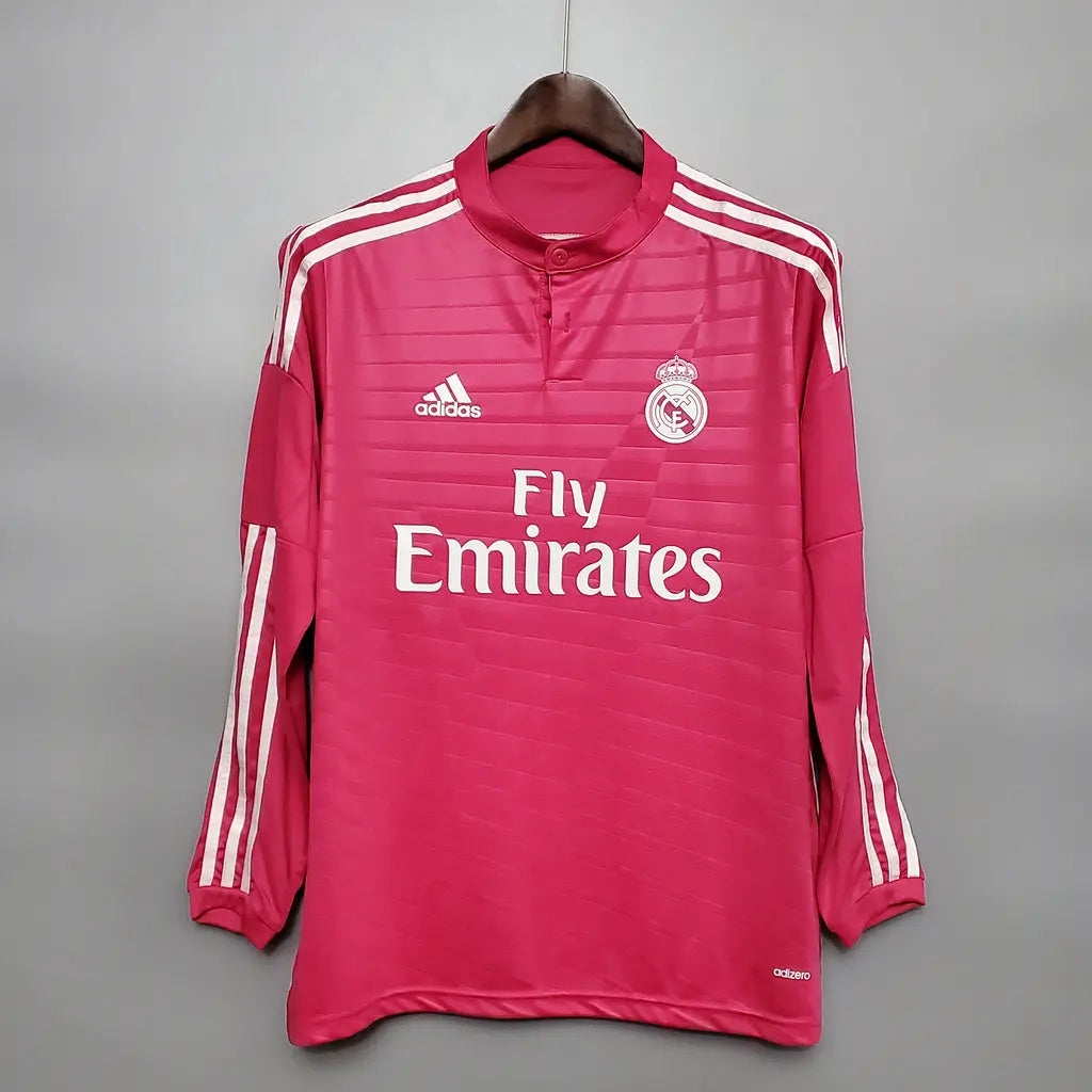 MAILLOT REAL MADRID EXTÉRIEUR 2014/2015 VERSION MANCHES LONGUES - Maillot du Monde