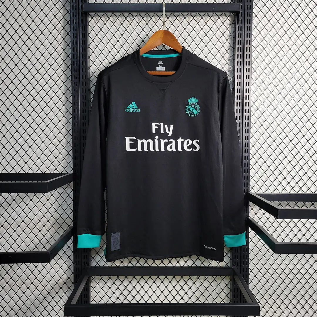 MAILLOT REAL MADRID EXTÉRIEUR 2017/2018 VERSION MANCHES LONGUES - Maillot du Monde