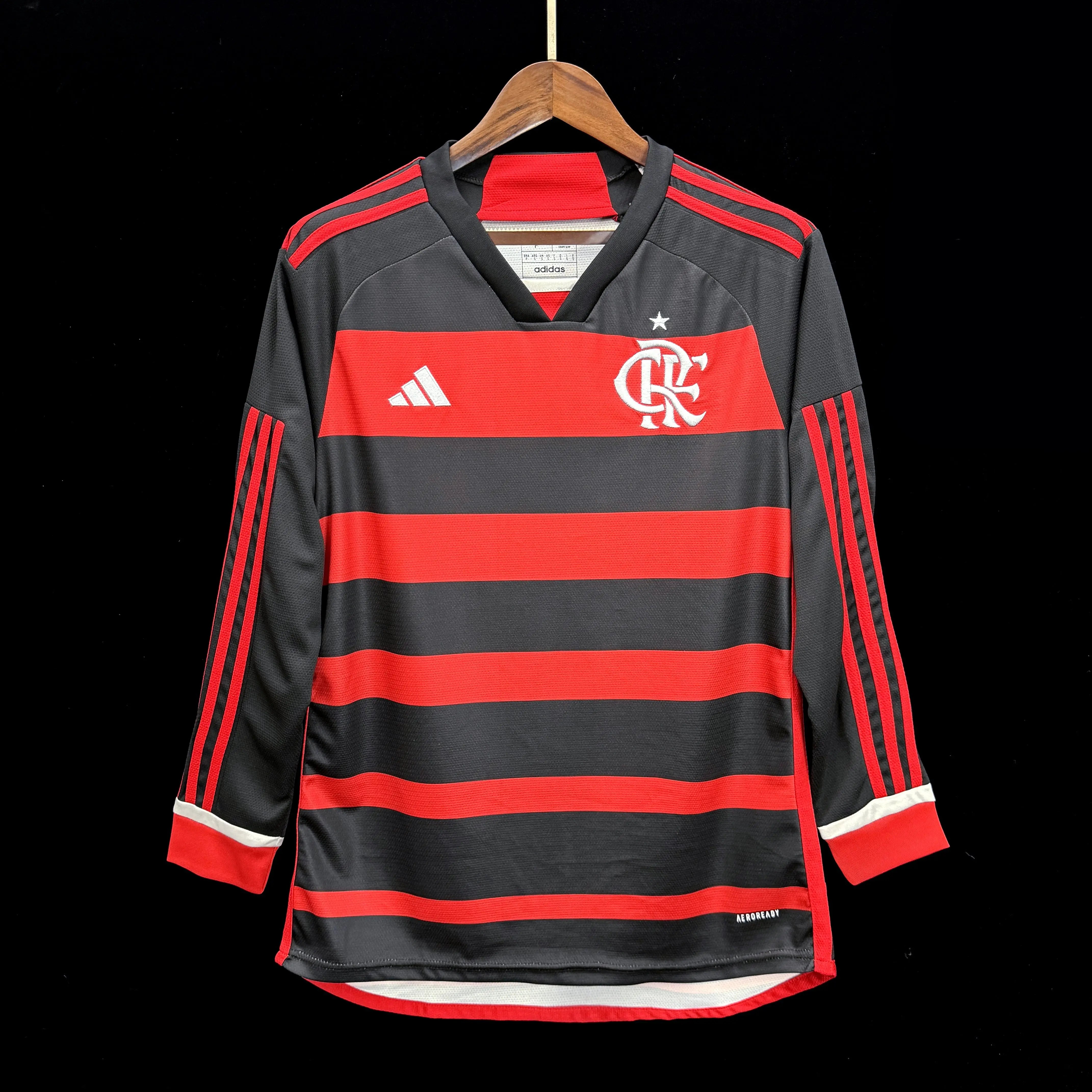 MAILLOT FLAMENGO DOMICILE 2024/2025 VERSION MANCHES LONGUES - Maillot du Monde