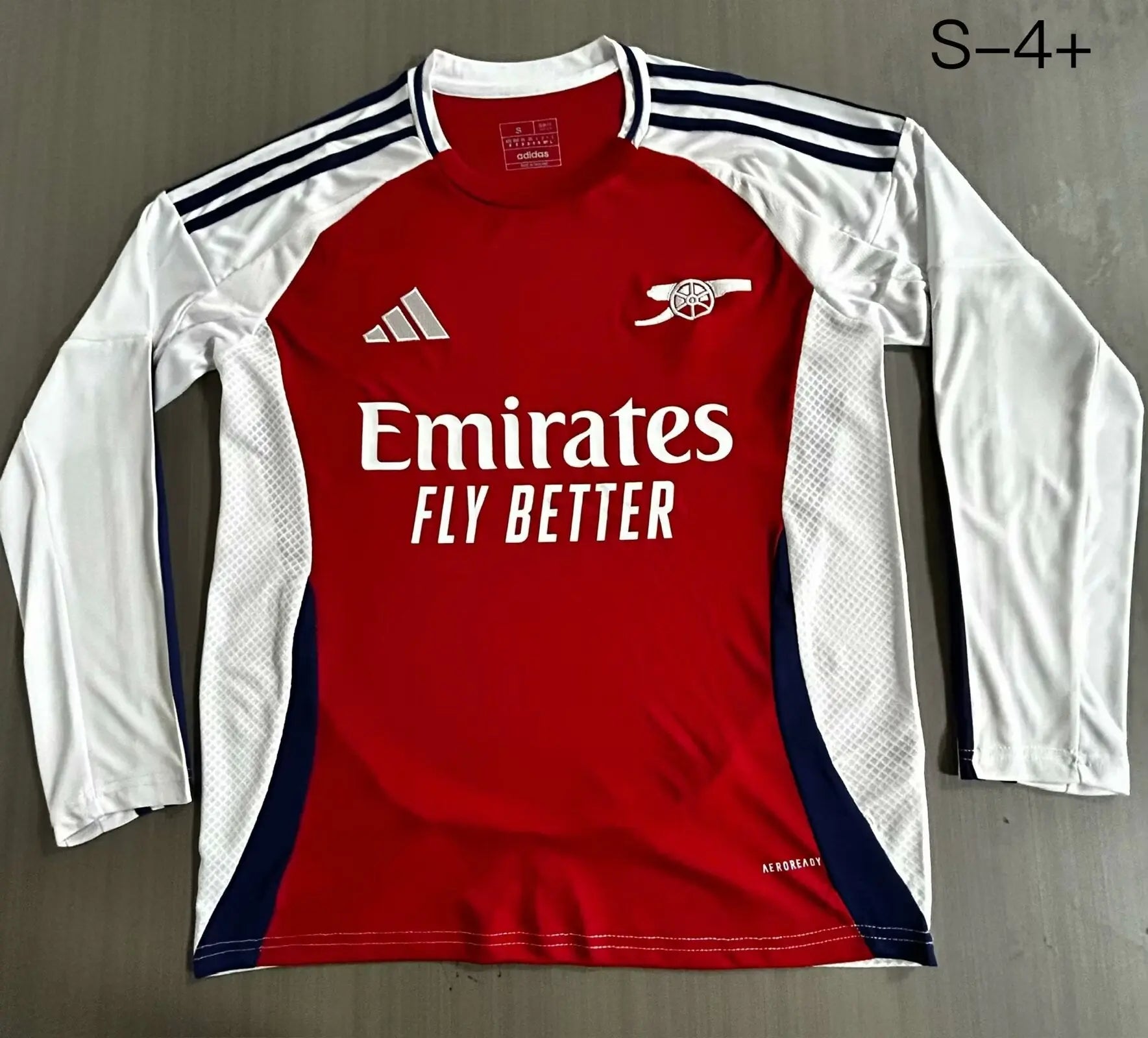 MAILLOT ARSENAL DOMICILE 2024/2025 VERSION MANCHES LONGUES - Maillot du Monde