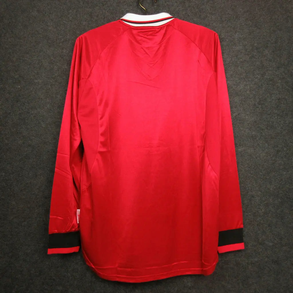 MAILLOT MANCHESTER UNITED DOMICILE 1999/2000 VERSION MANCHES LONGUES - Maillot du Monde
