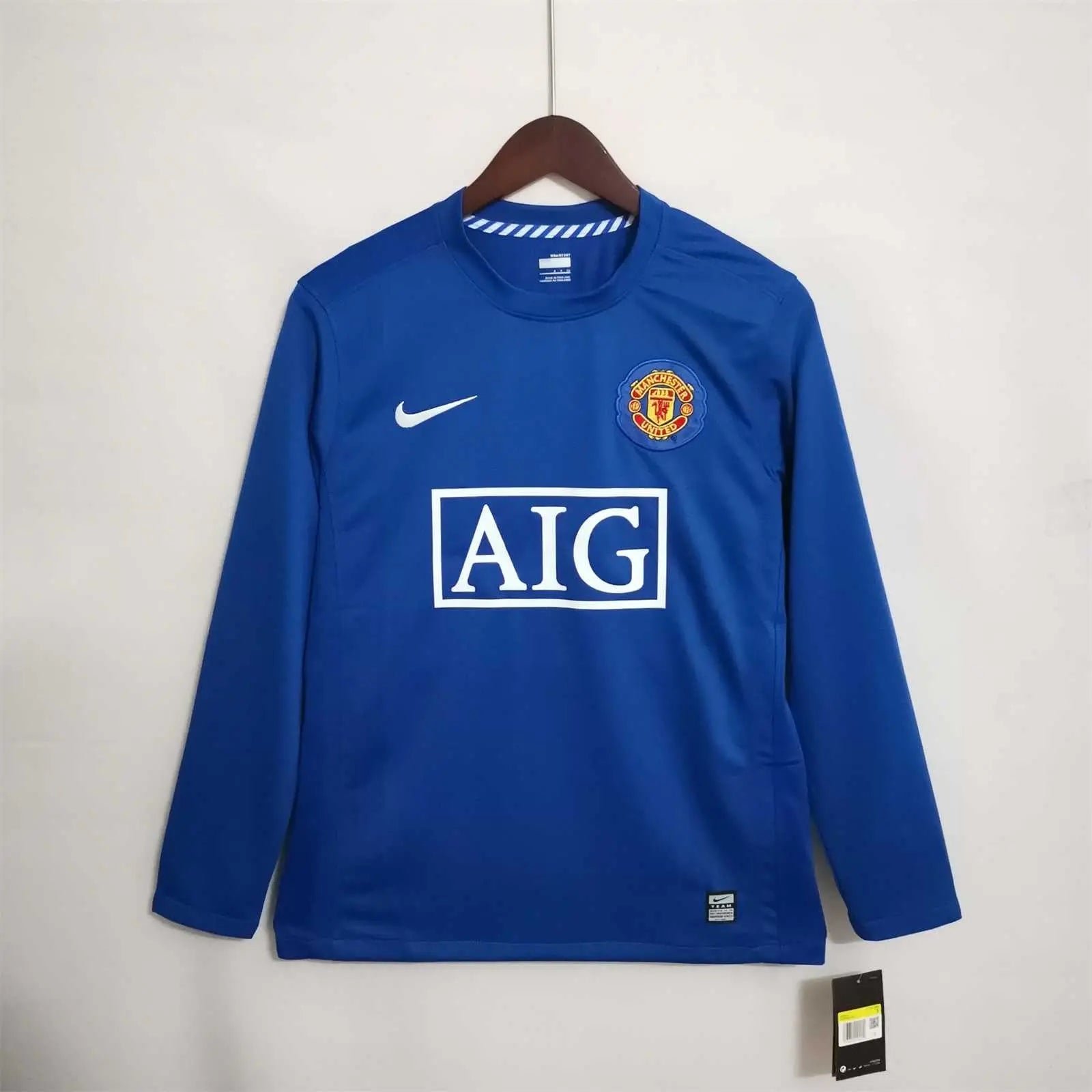 MAILLOT MANCHESTER UNITED EXTÉRIEUR 2008/2009 VERSION MANCHES LONGUES - Maillot du Monde