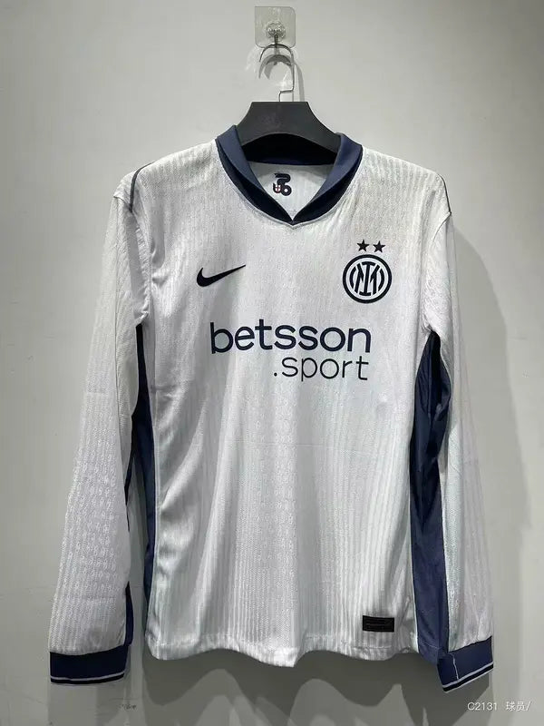 MAILLOT INTER MILAN EXTÉRIEUR 2024/2025 VERSION MANCHES LONGUES - Maillot du Monde