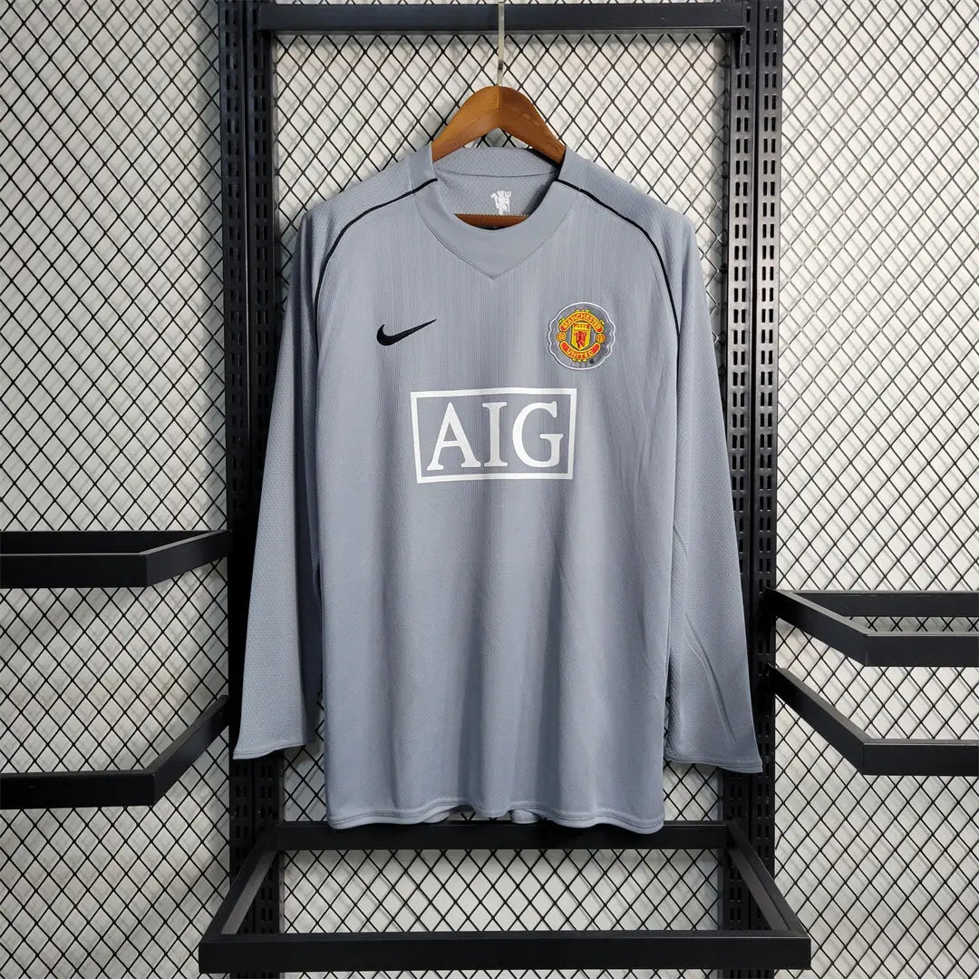 MAILLOT MANCHESTER UNITED 2007/2008  VERSION MANCHES LONGUES - Maillot du Monde