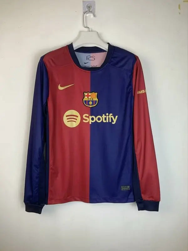 MAILLOT BARCELONE DOMICILE 2024/2025 VERSION MANCHES LONGUES - Maillot du Monde
