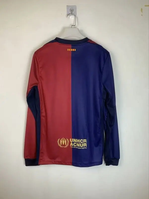 MAILLOT BARCELONE DOMICILE 2024/2025 VERSION MANCHES LONGUES - Maillot du Monde