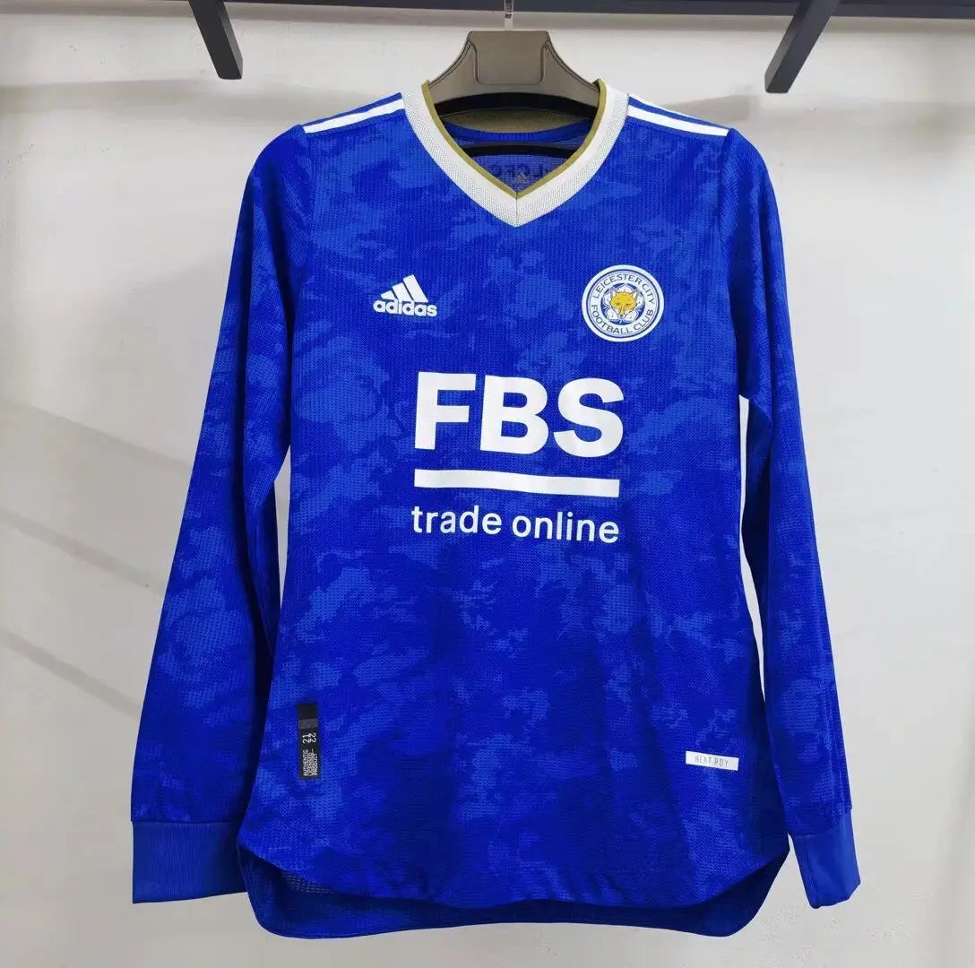 MAILLOT LEICESTER CITY DOMICILE 2021/2022 VERSION MANCHES LONGUES - Maillot du Monde