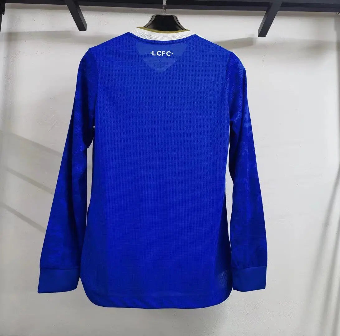 MAILLOT LEICESTER CITY DOMICILE 2021/2022 VERSION MANCHES LONGUES - Maillot du Monde