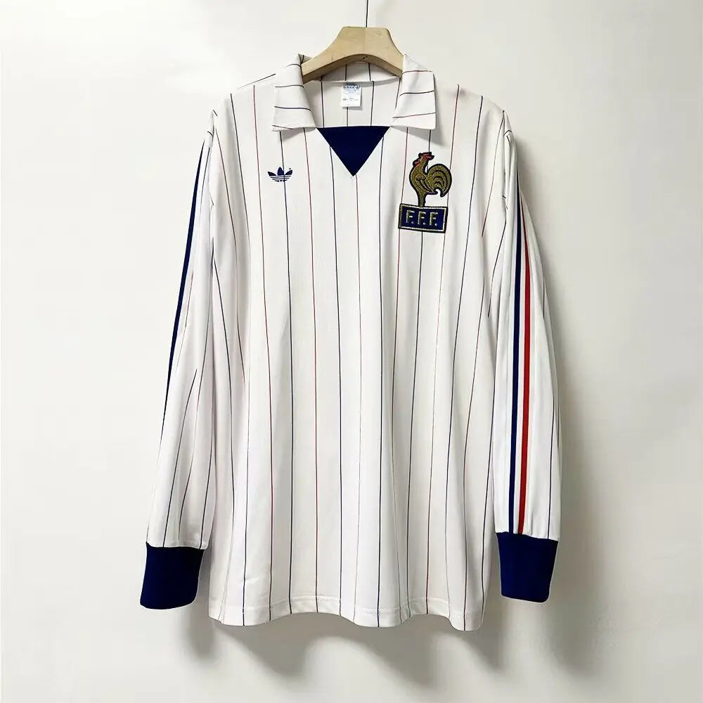 MAILLOT FRANCE EXTÉRIEUR 1980/1982 VERSION MANCHES LONGUES - Maillot du Monde