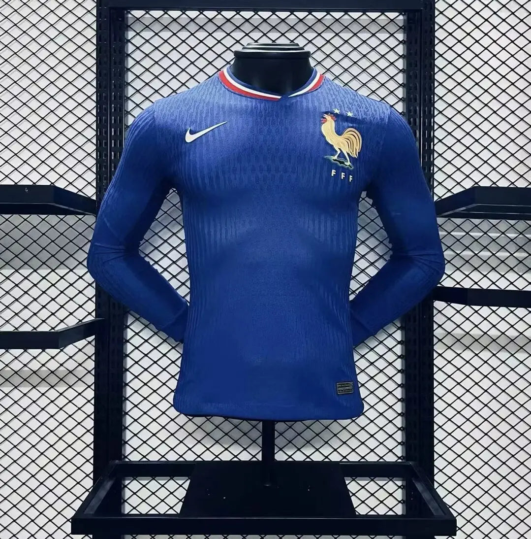 MAILLOT FRANCE DOMICILE 2024 VERSION MANCHES LONGUES - Maillot du Monde