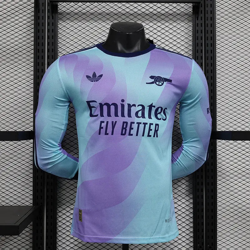 MAILLOT ARSENAL EXTÉRIEUR 2024/2025 VERSION MANCHES LONGUES - Maillot du Monde