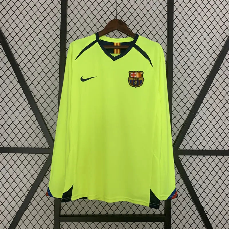 MAILLOT BARCELONE EXTÉRIEUR 2005/2006 VERSION MANCHES LONGUES - Maillot du Monde