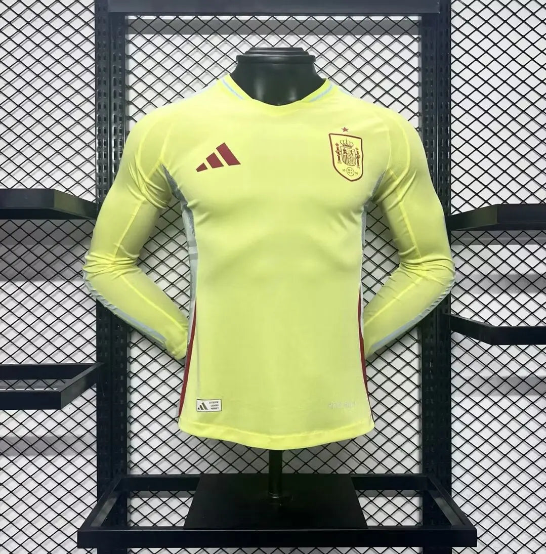 MAILLOT ESPAGNE EXTÉRIEUR 2024 VERSION MANCHES LONGUES - Maillot du Monde