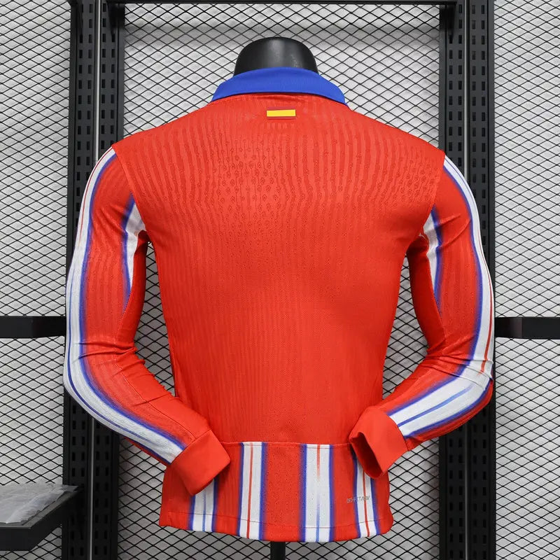 MAILLOT ATLETICO MADRID DOMICILE 2024/2025 VERSION MANCHES LONGUES - Maillot du Monde