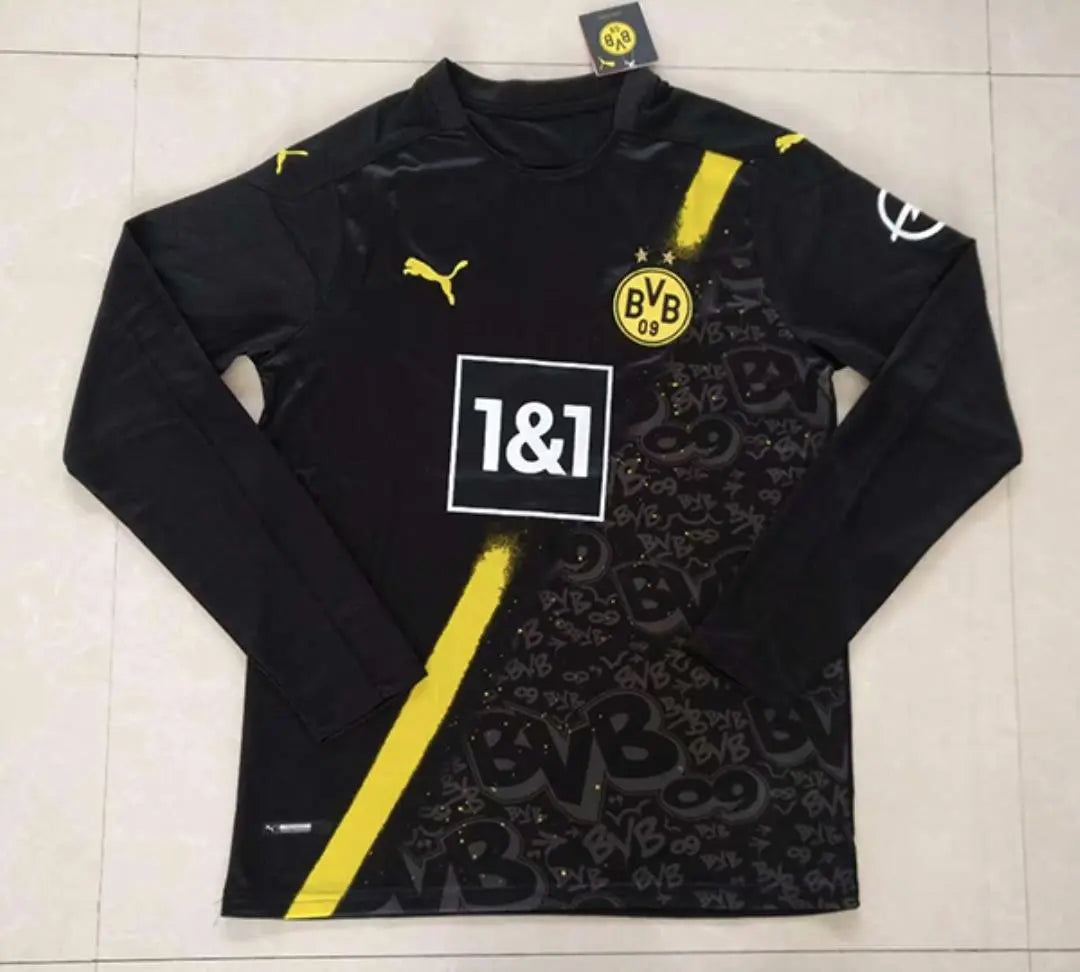 MAILLOT DORTMUND EXTÉRIEUR 2020/2021 VERSION MANCHES LONGUES - Maillot du Monde