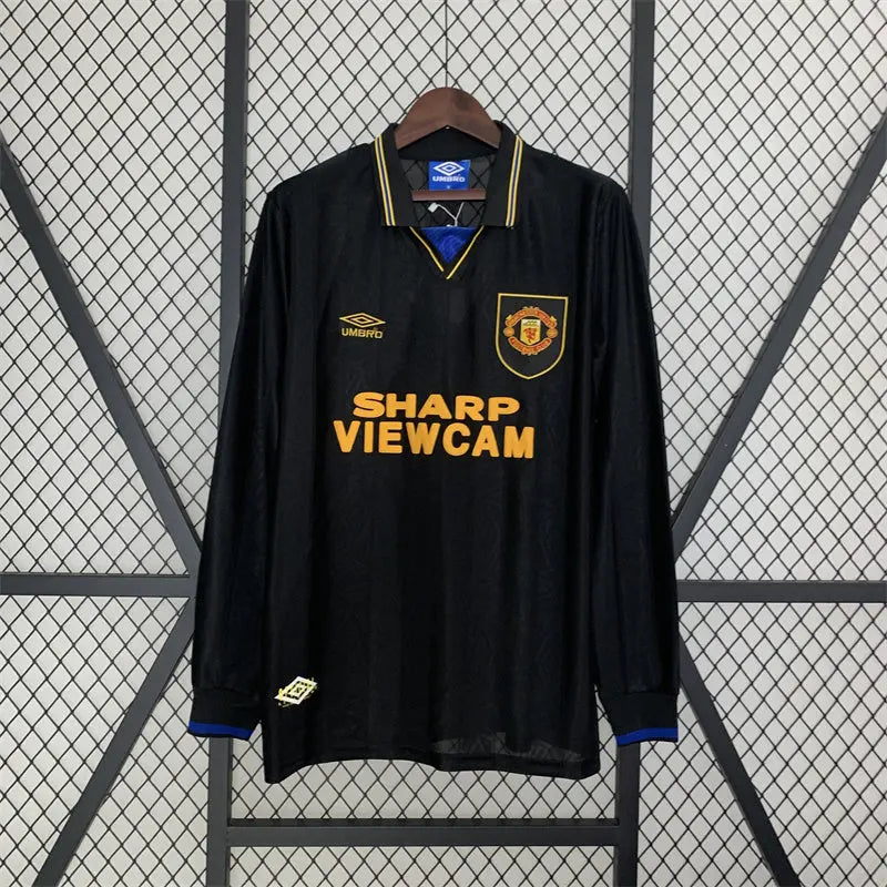 MAILLOT MANCHESTER UNITED EXTÉRIEUR 1993/1994 VERSION MANCHES LONGUES - Maillot du Monde