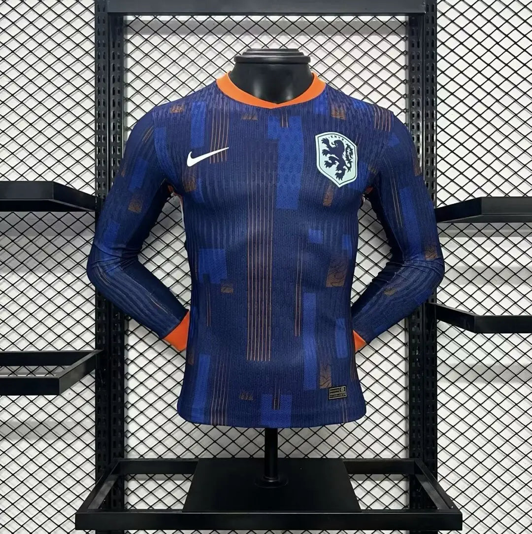 MAILLOT PAYS BAS EXTÉRIEUR 2024 VERSION MANCHES LONGUES - Maillot du Monde