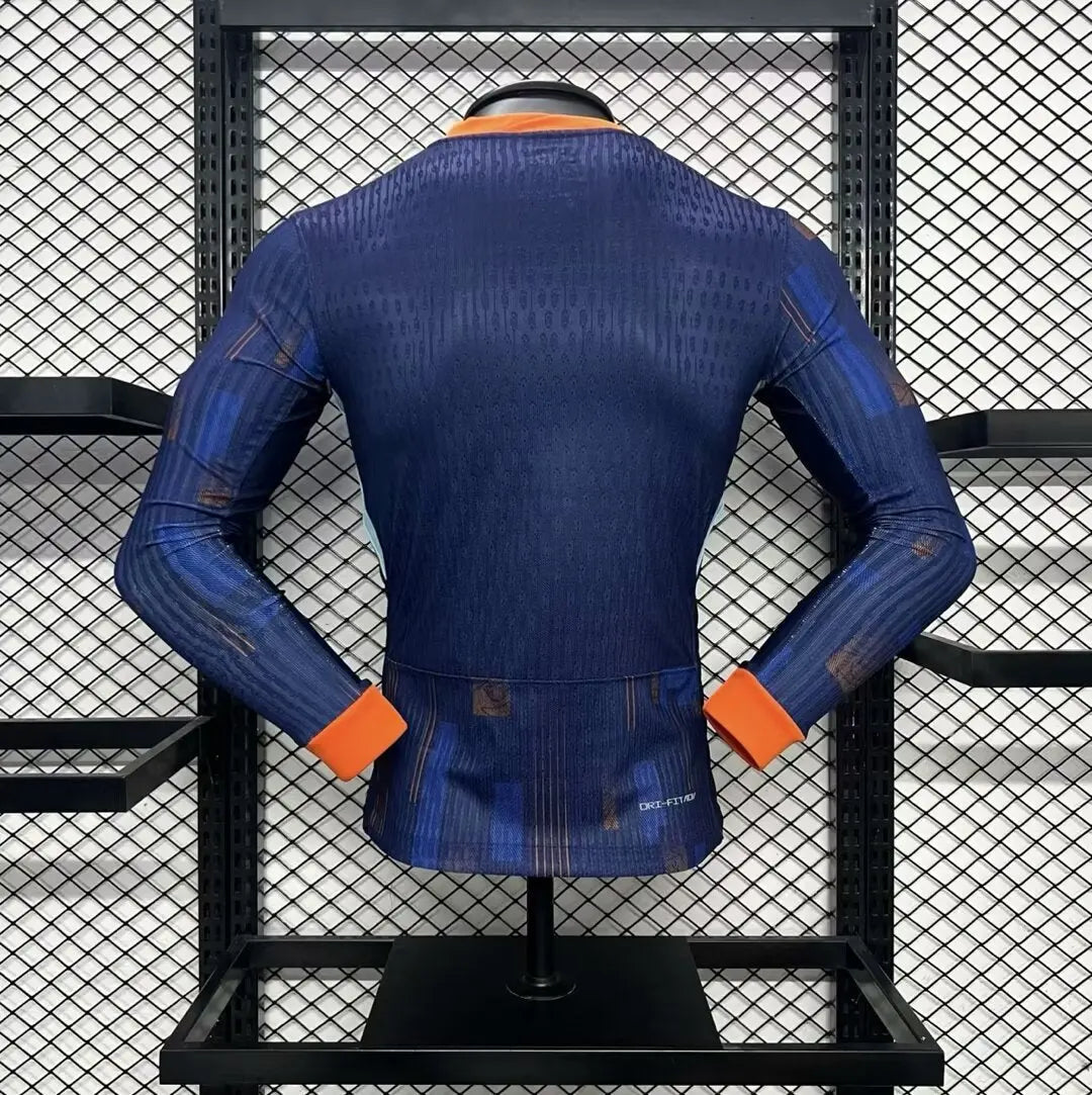 MAILLOT PAYS BAS EXTÉRIEUR 2024 VERSION MANCHES LONGUES - Maillot du Monde