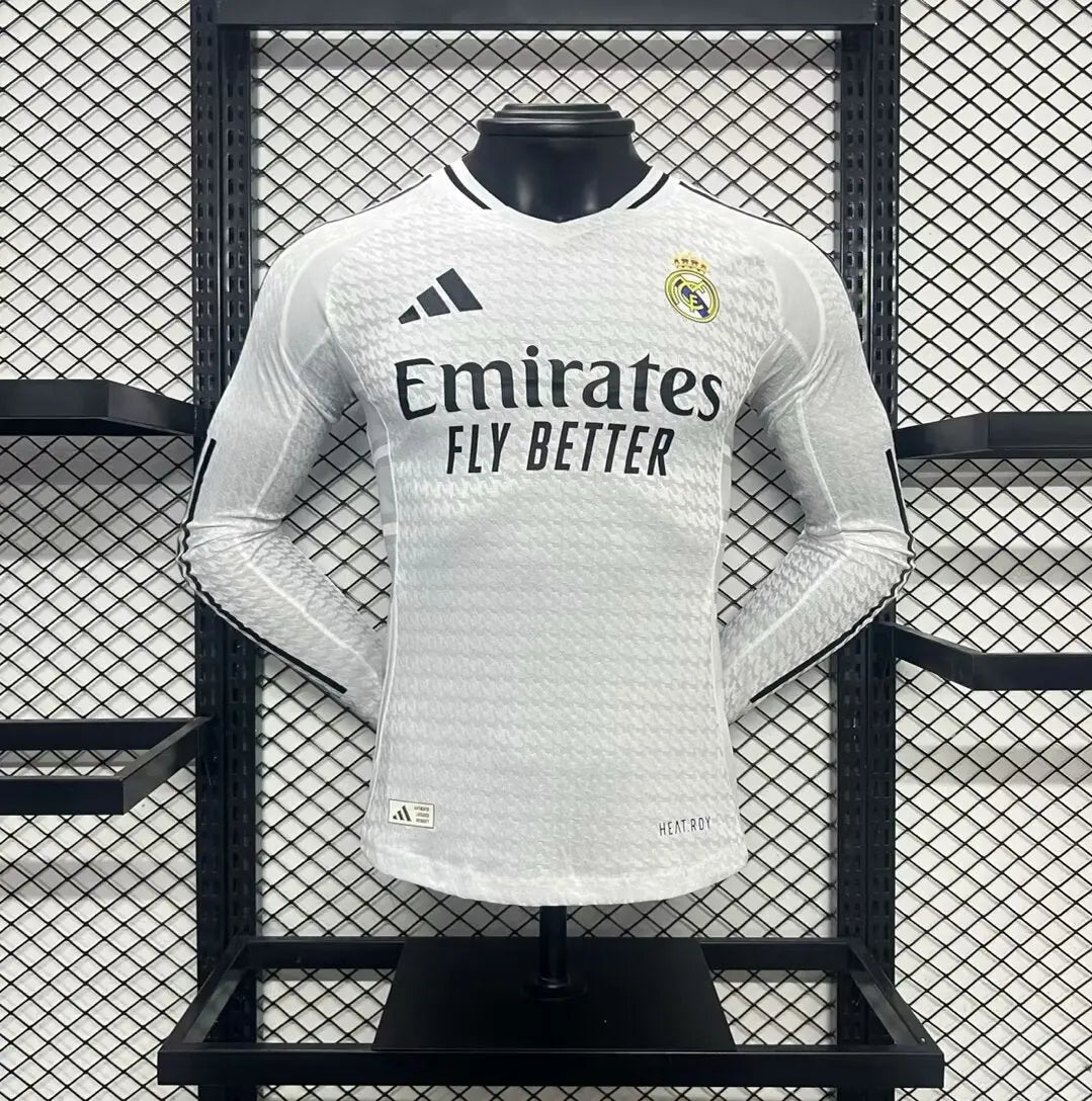 MAILLOT REAL MADRID DOMICILE 2024/2025 VERSION MANCHES LONGUES - Maillot du Monde