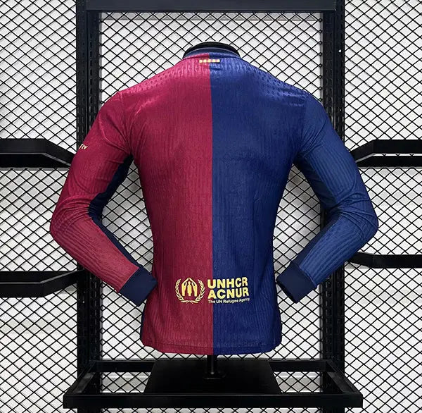 MAILLOT BARCELONE DOMICILE 2024/2025 VERSION MANCHES LONGUES - Maillot du Monde