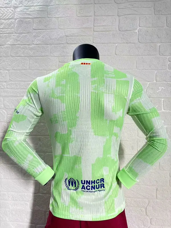 MAILLOT BARCELONE EXTÉRIEUR 2024/2025 VERSION MANCHES LONGUES - Maillot du Monde