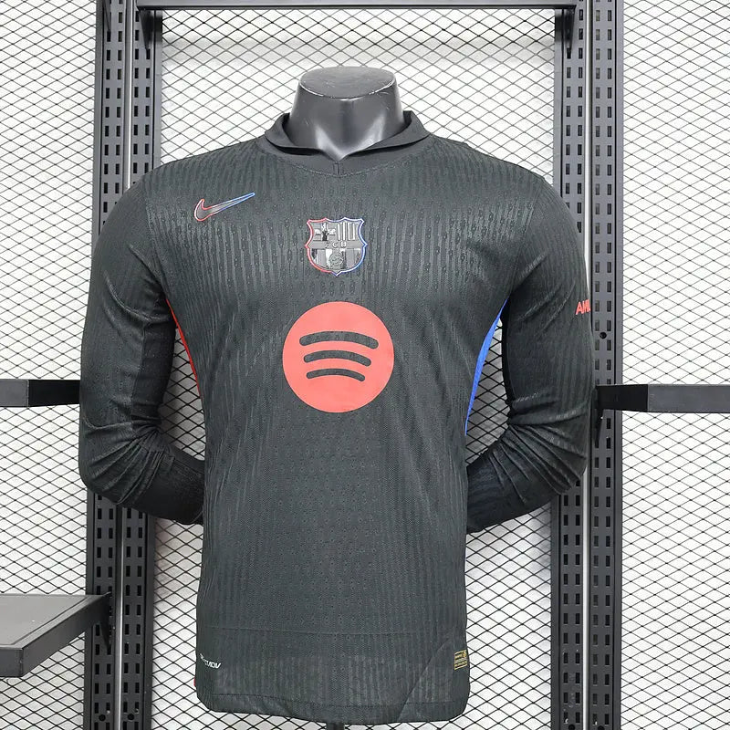MAILLOT BARCELONE EXTÉRIEUR 2024/2025 VERSION MANCHES LONGUES - Maillot du Monde