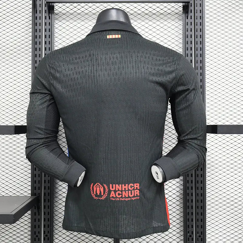 MAILLOT BARCELONE EXTÉRIEUR 2024/2025 VERSION MANCHES LONGUES - Maillot du Monde