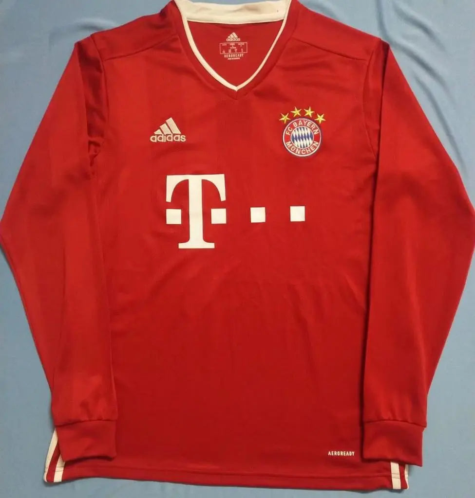 MAILLOT BAYERN MUNICH DOMICILE 2020/2021 VERSION MANCHES LONGUES - Maillot du Monde