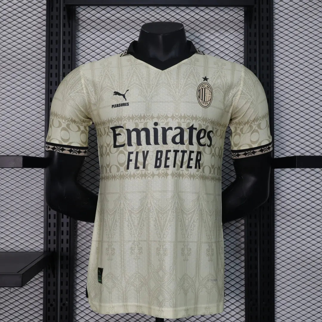 MAILLOT AC MILAN EDITION PLEASURES FOURTH BLANC 2023/2024 - Maillot du Monde