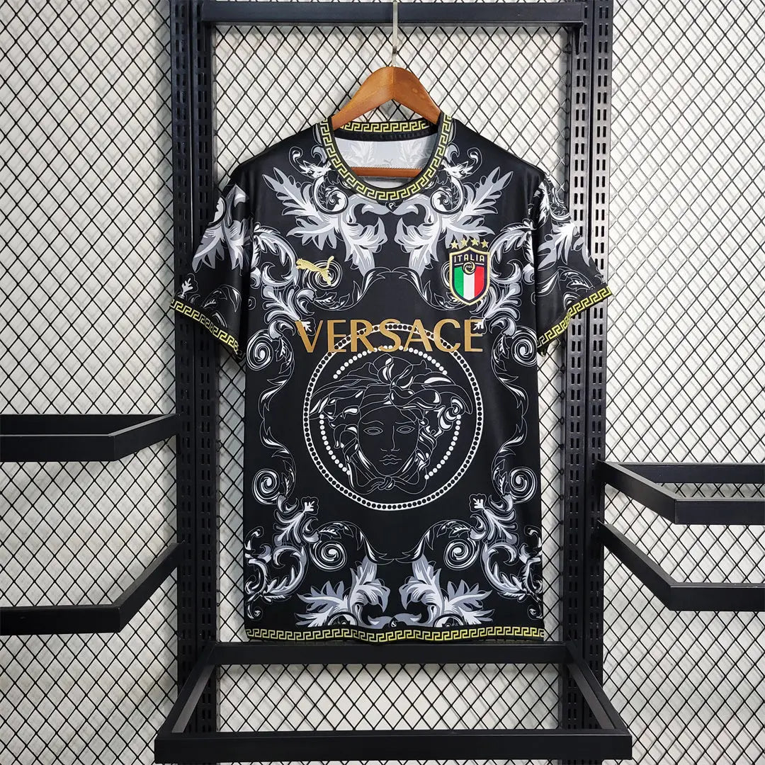 MAILLOT ITALIE CONCEPT EDITION VERSACE NOIR 2023/2024 - Maillot du Monde