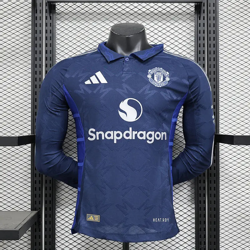 MAILLOT MANCHESTER UNITED EXTÉRIEUR 2024/2025 VERSION MANCHES LONGUES - Maillot du Monde